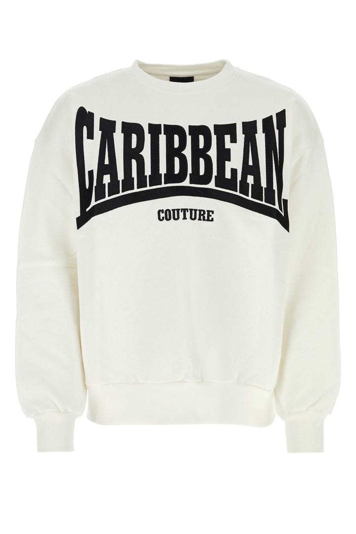 White cotton sweatshirt