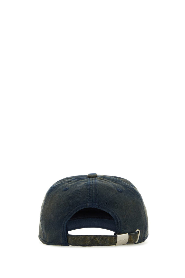 Dark blue denim baseball cap