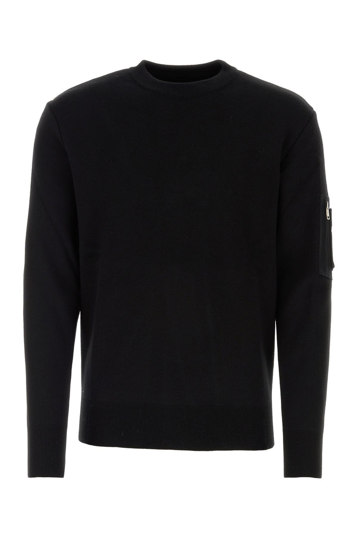 Black wool sweater