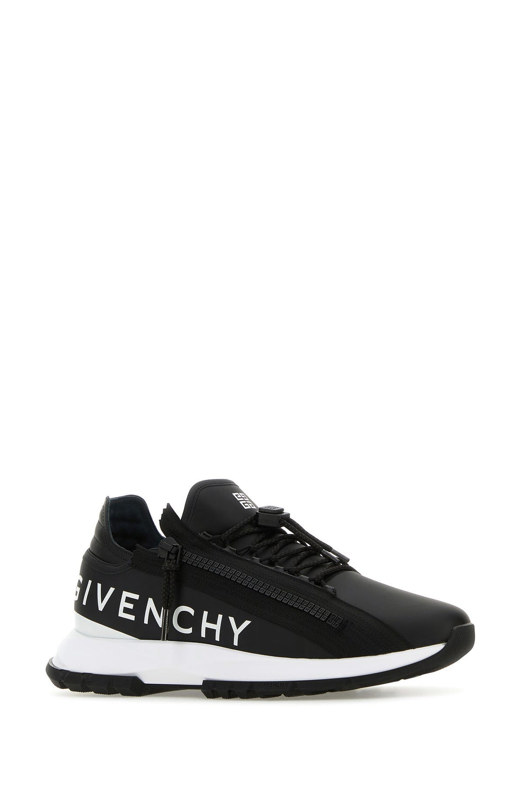 Black leather Spectre sneakers