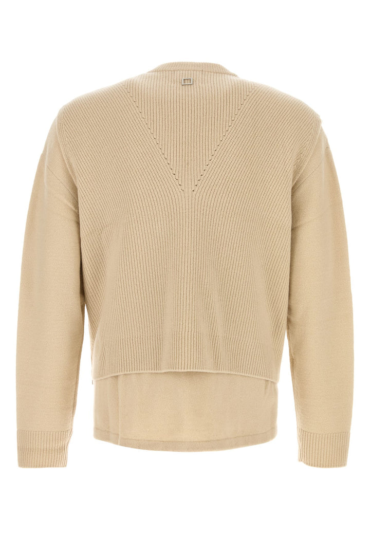 Beige wool blend sweater