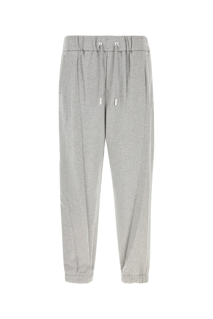 Grey cotton joggers