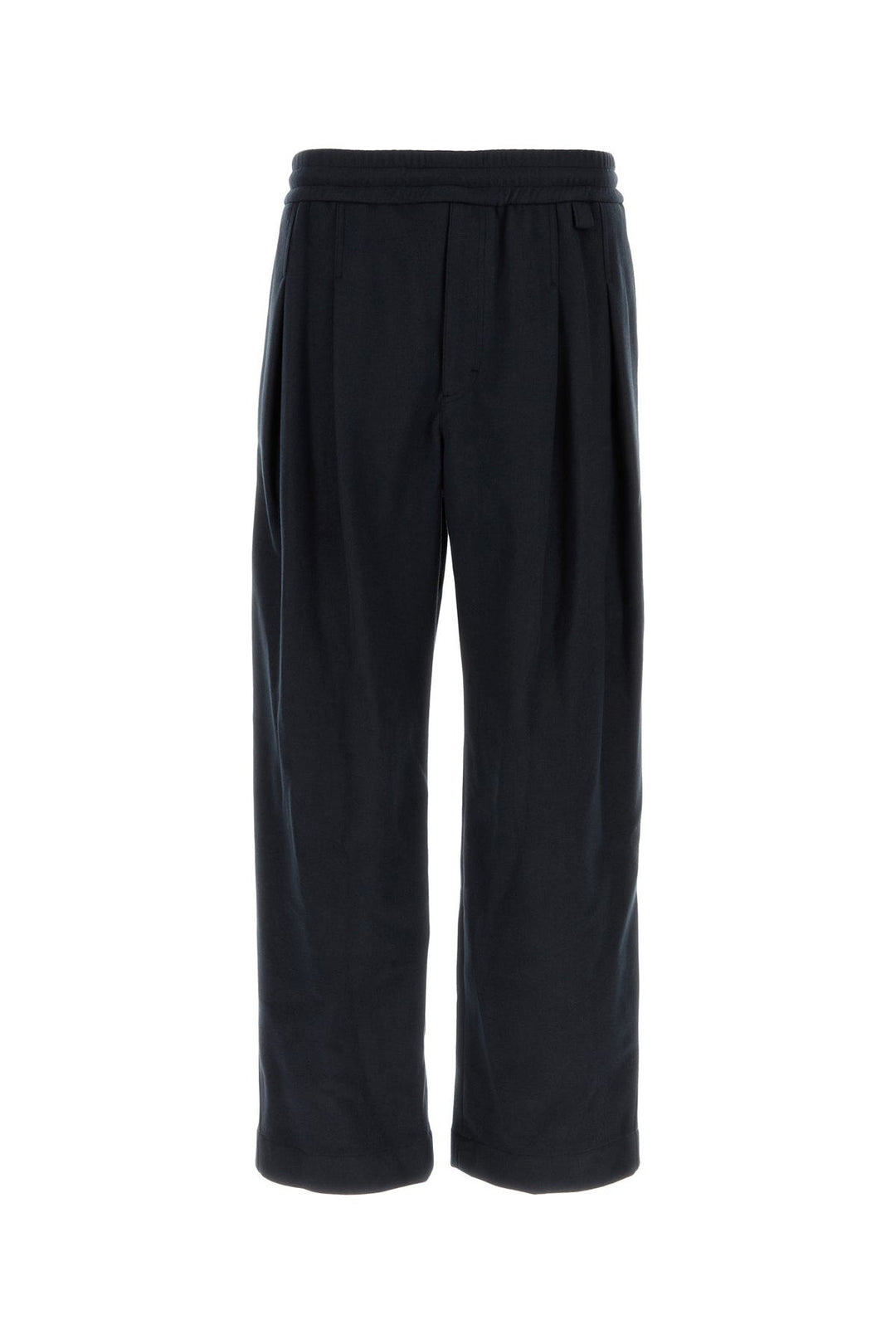 Midnight blue polyester blend pant