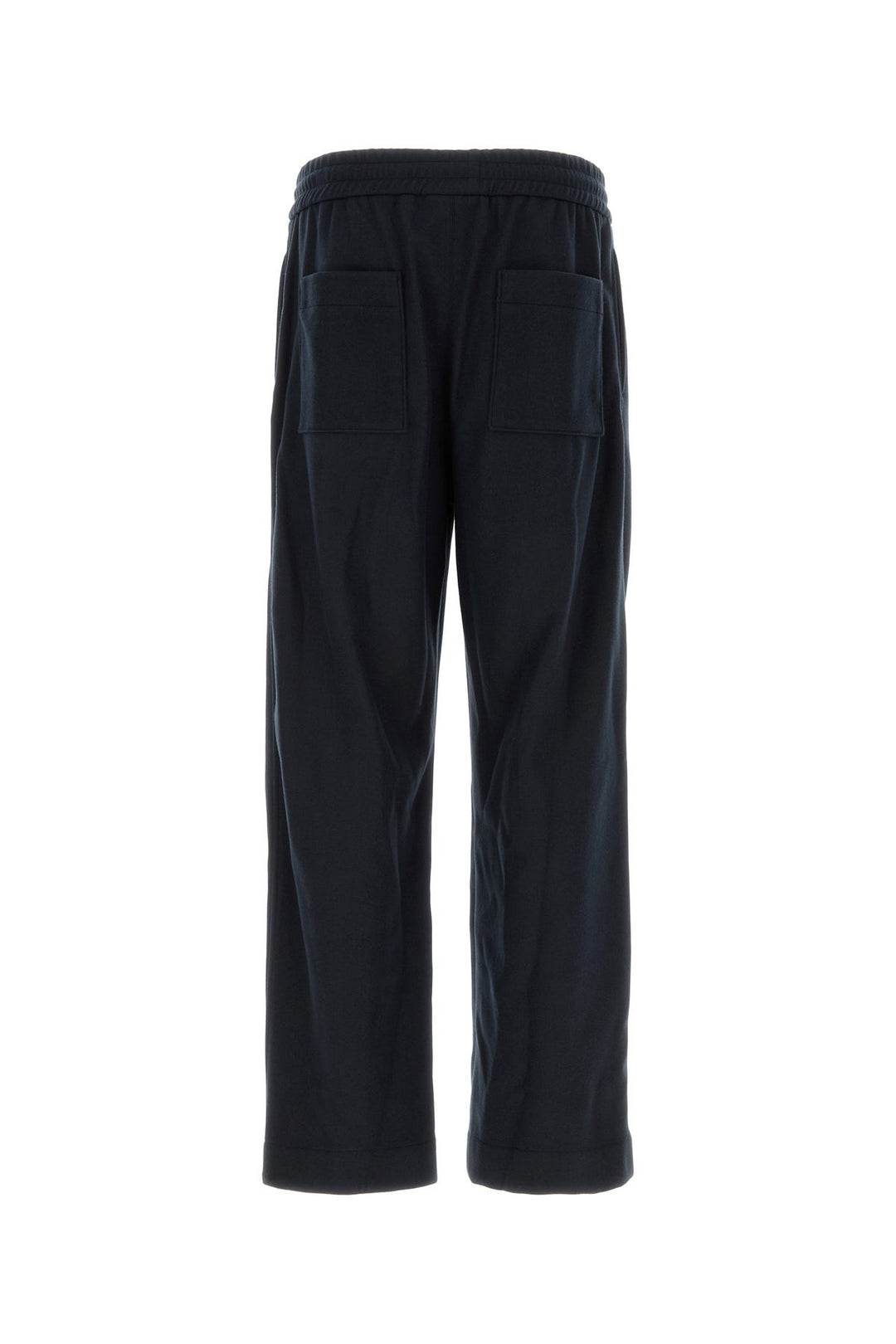 Midnight blue polyester blend pant