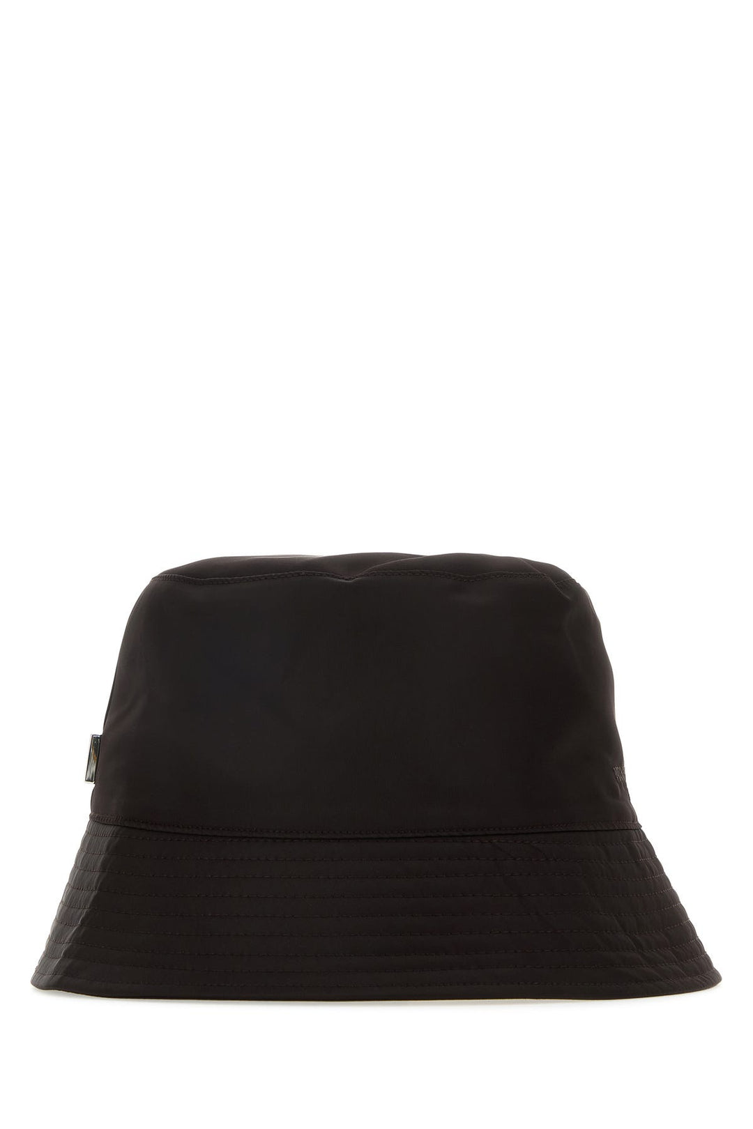 Dark brown nylon bucket hat