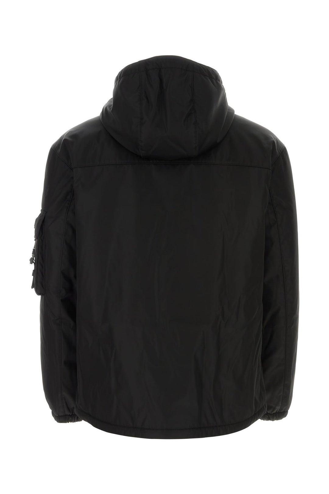 Black nylon padded jacket