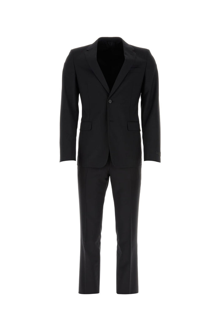 Midnight blue wool blend suit