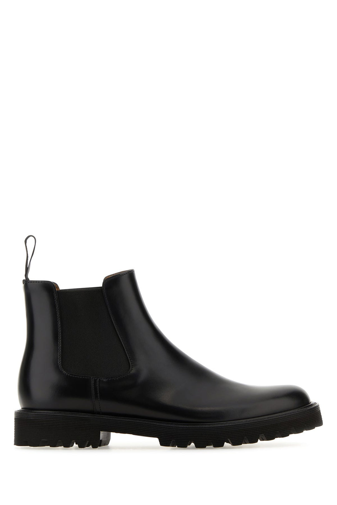 Black leather Nirah T ankle boots