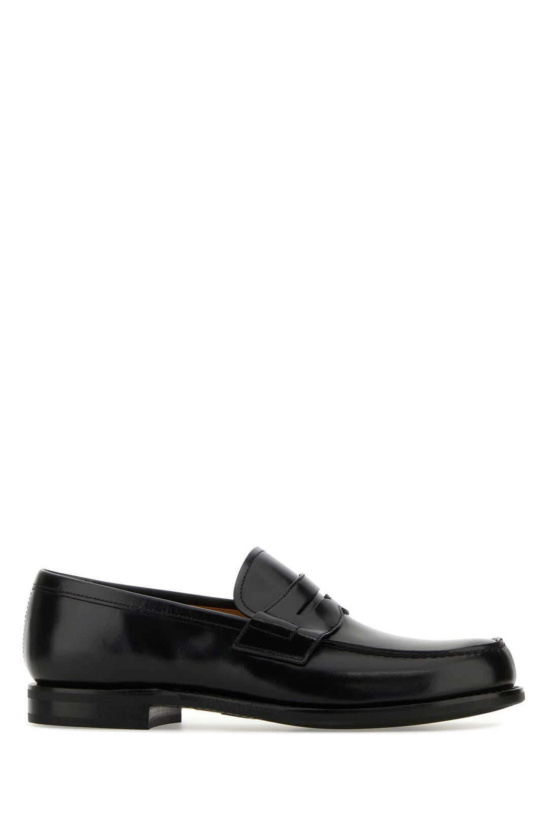 Black leather Gateshead loafers