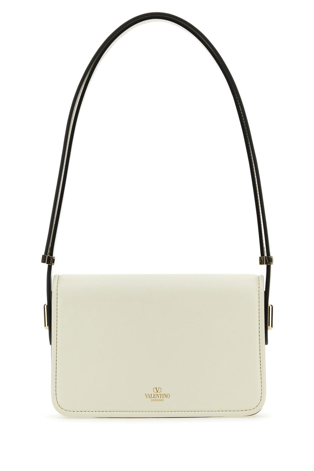 Ivory leather VLogo crossbody bag