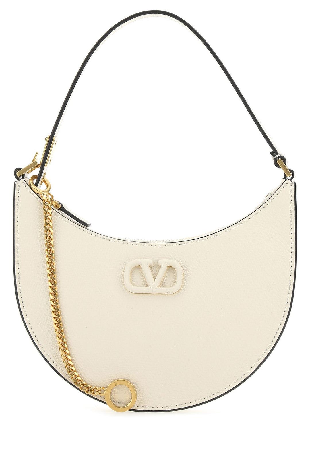 Ivory leather mini VLogo Signature handbag