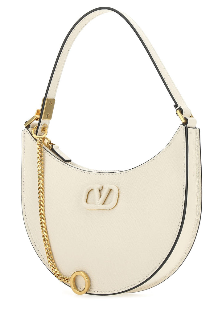 Ivory leather mini VLogo Signature handbag