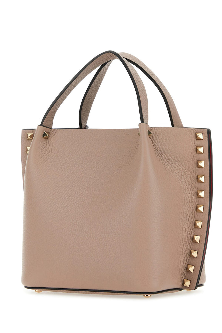 Antiqued pink leather Rockstud handbag