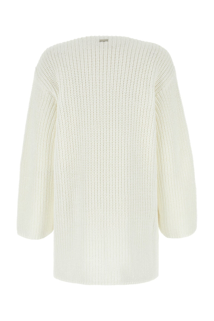 White cotton oversize sweater