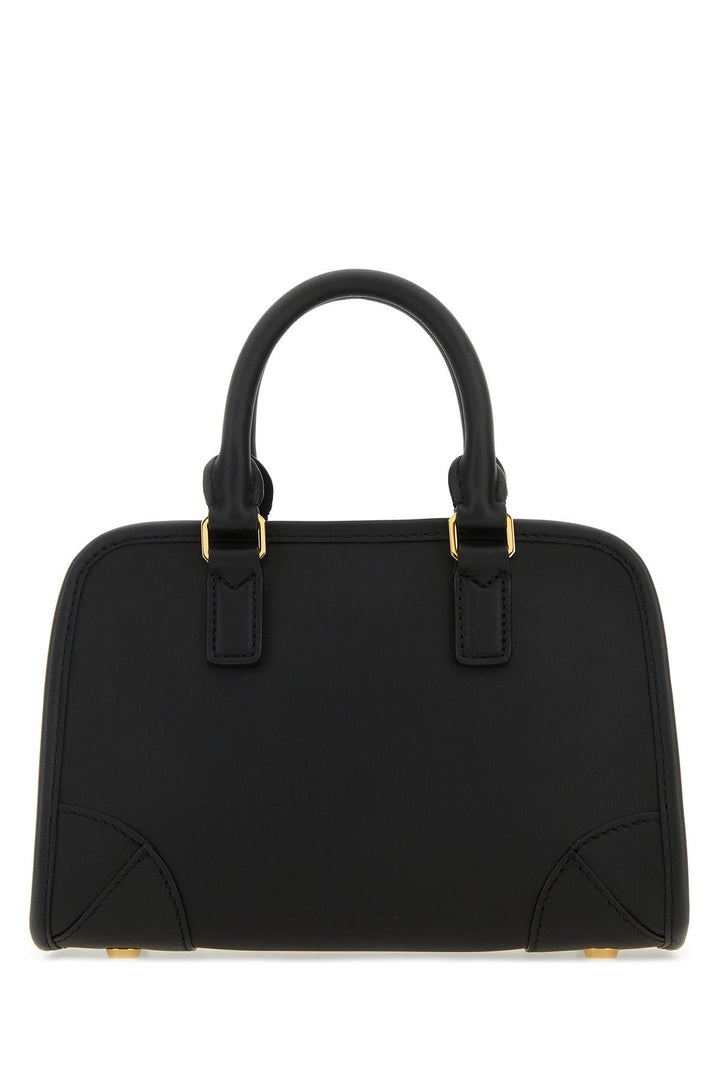 Black leather Aren Boston Mini handbag