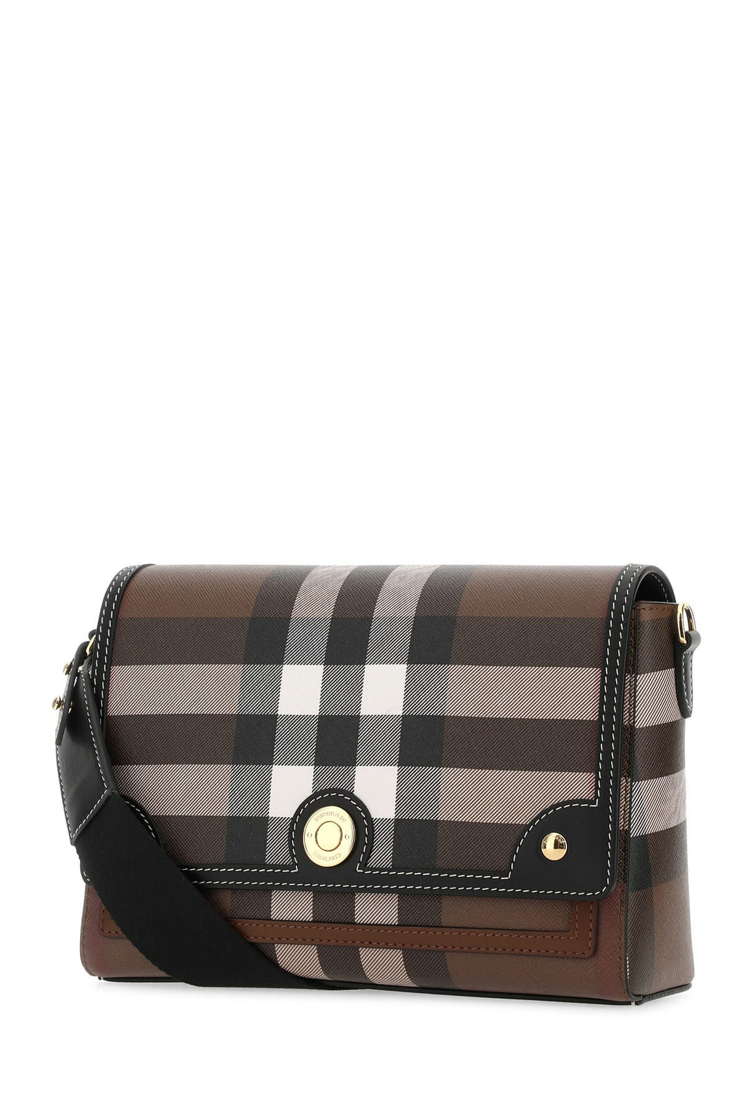 Printed canvas crossbody bag