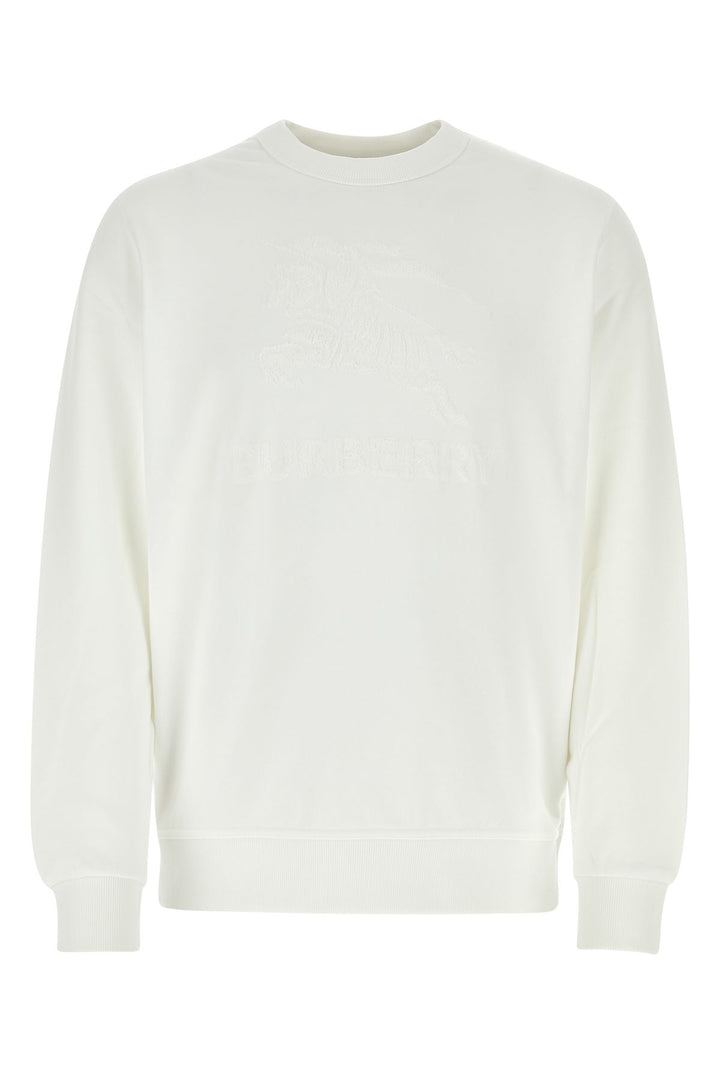 White cotton sweatshirt