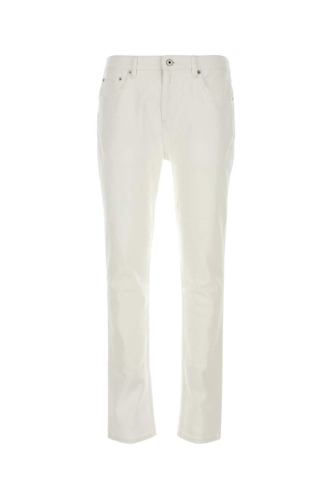 White stretch denim jeans