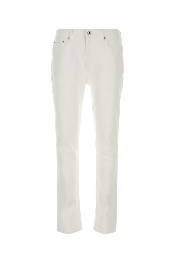 White stretch denim jeans