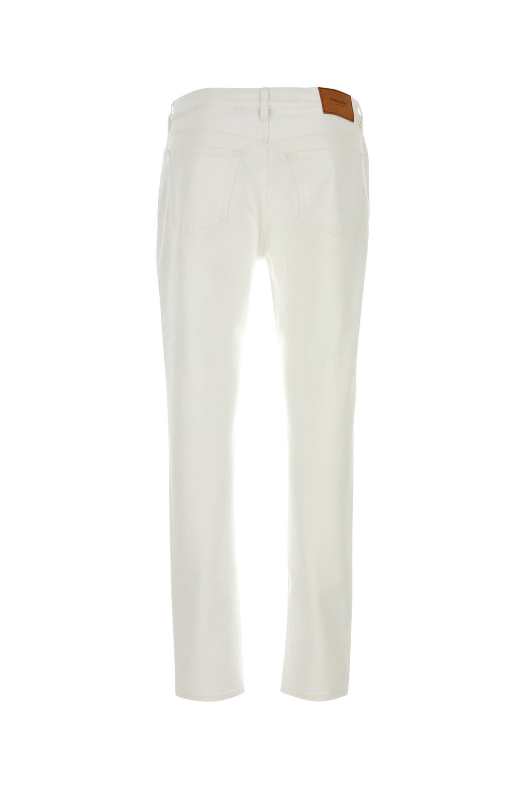 White stretch denim jeans