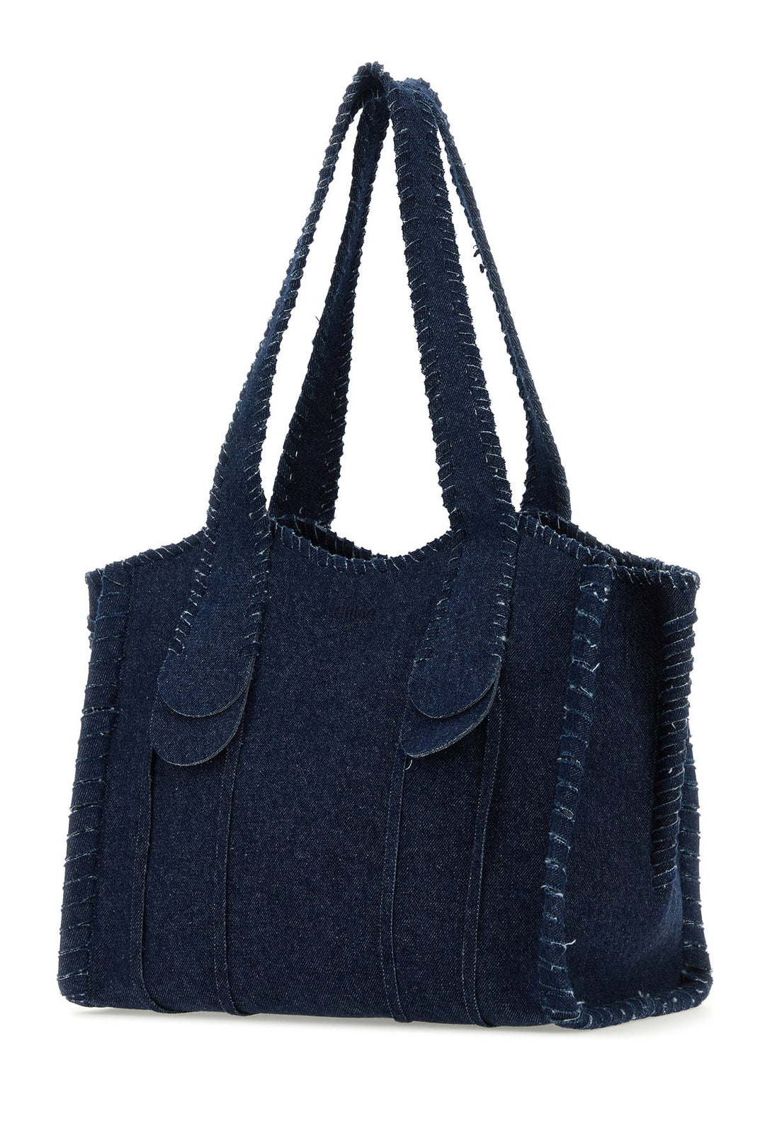 Dark blue denim medium Mony shopping bag