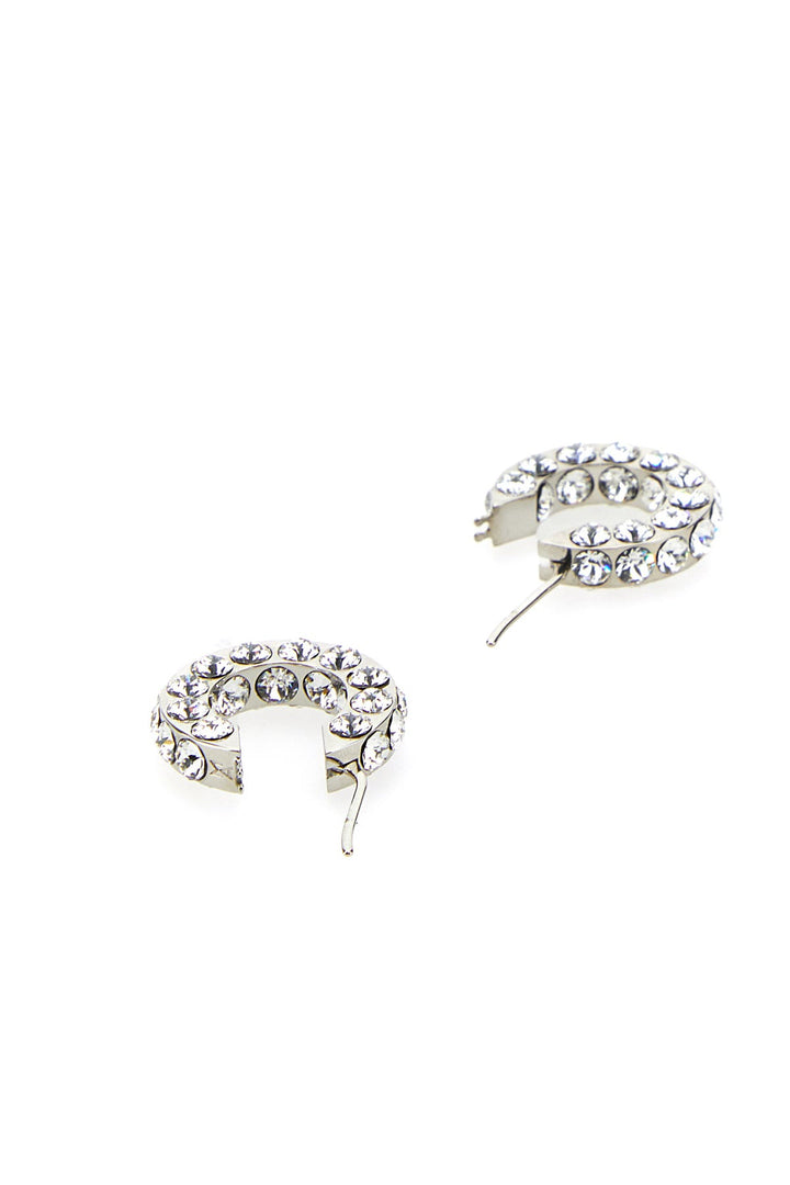 Embellished metal small Jahleel earrings