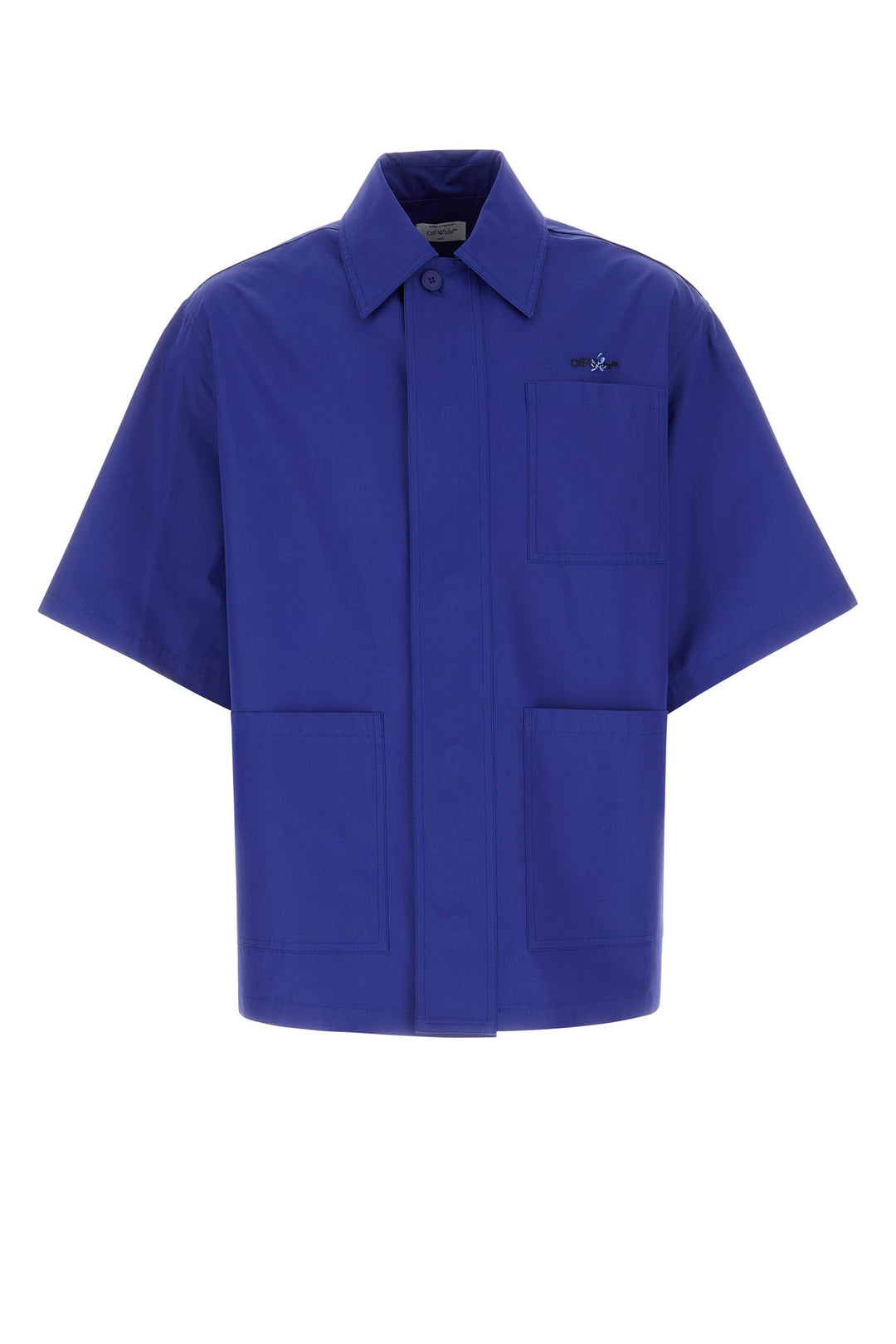 Blue cotton oversize shirt