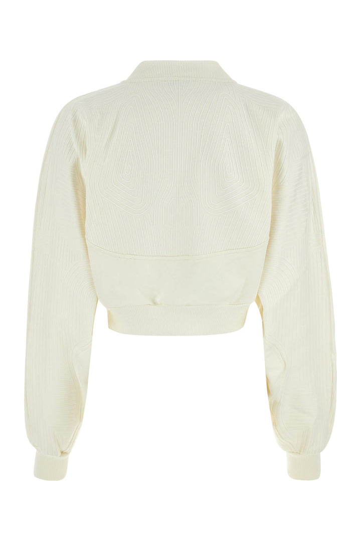 Ivory cotton oversize sweatshirt