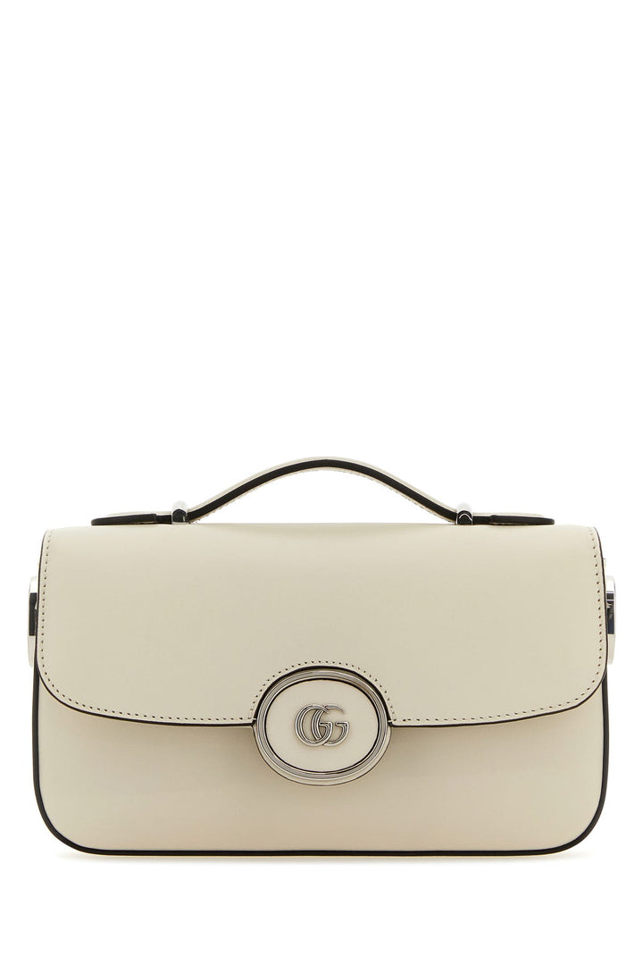 Ivory leather mini Petite GG handbag