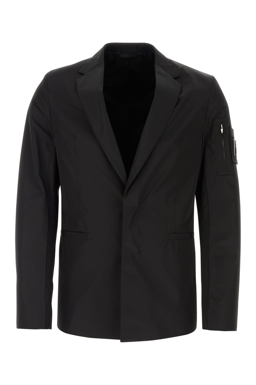 Black tech fabric blazer