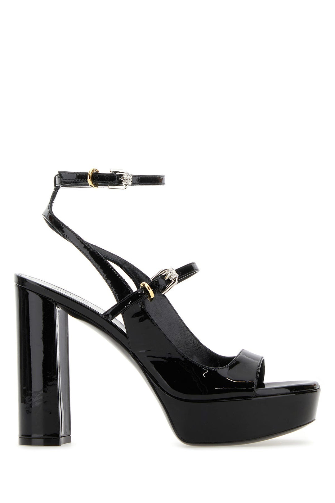 Black leather Voyou sandals