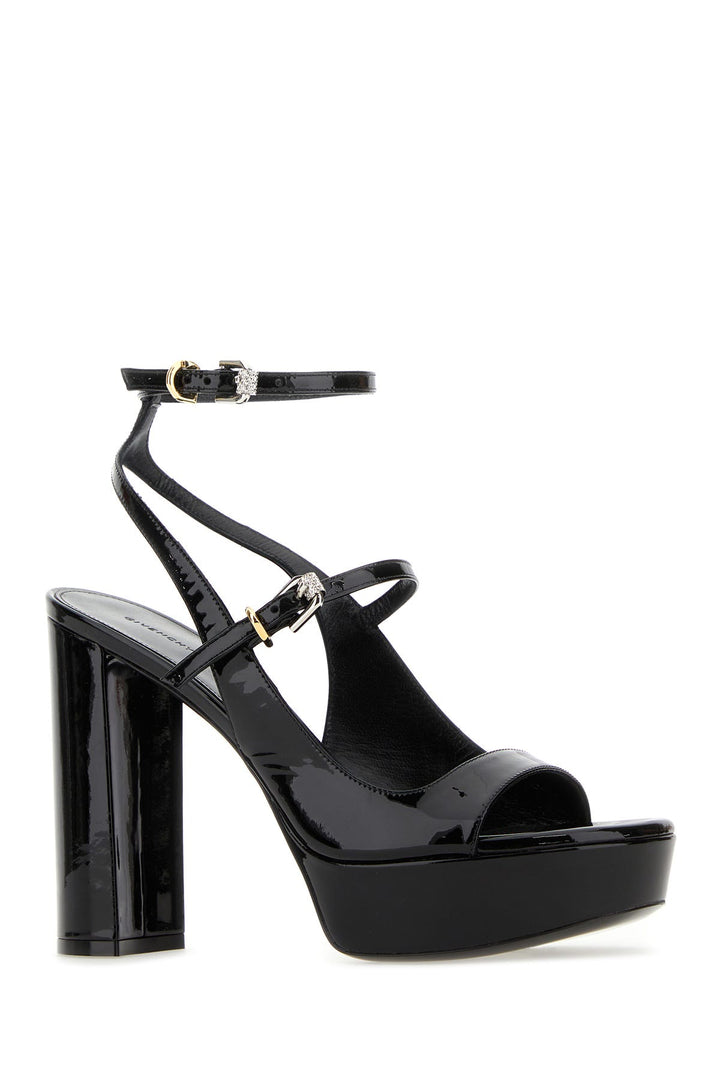 Black leather Voyou sandals