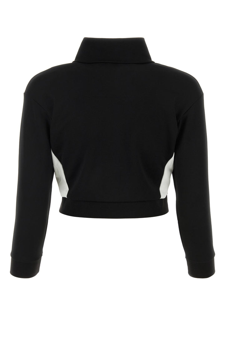 Black polyester blend sweatshirt