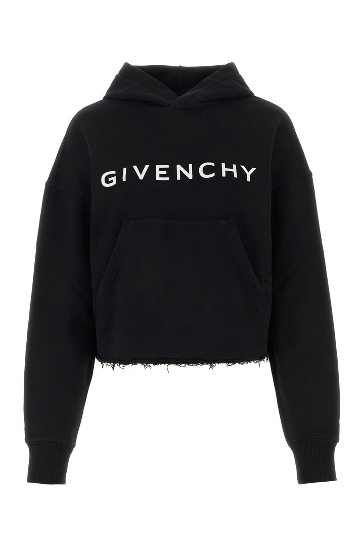 Black cotton sweatshirt