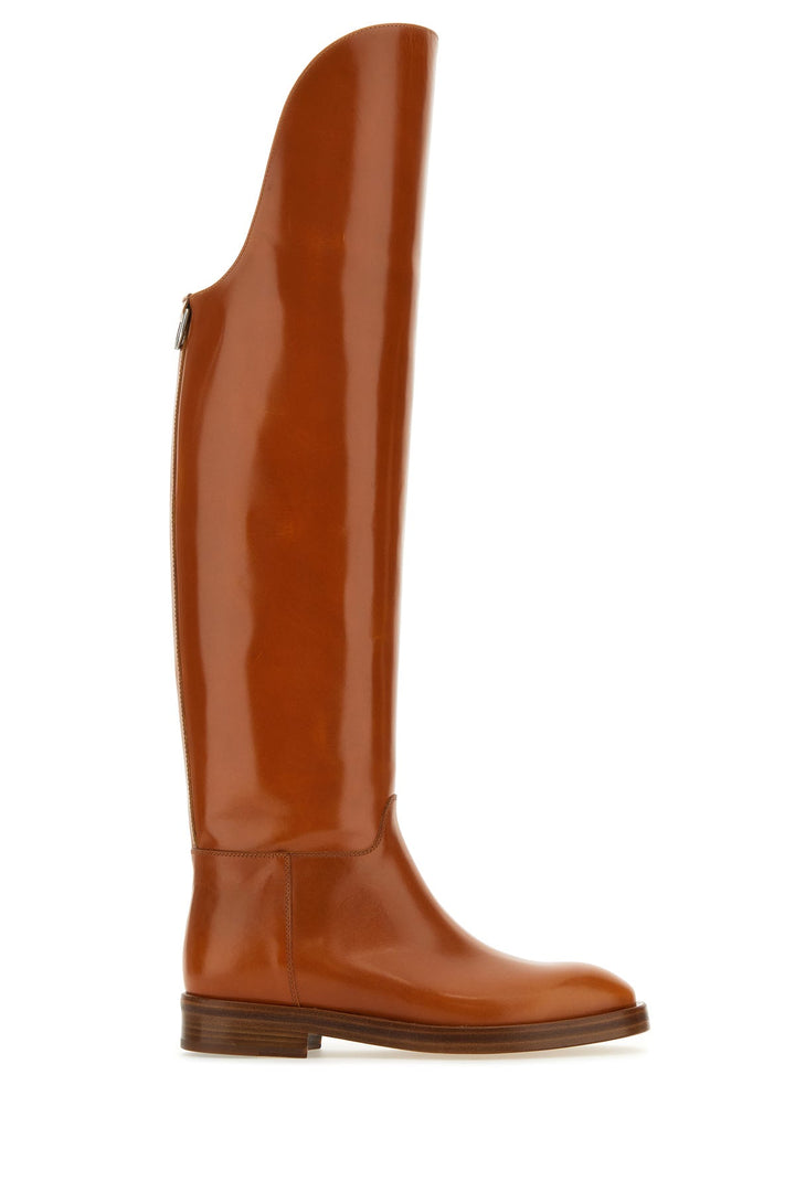 Caramel leather Equestran boots