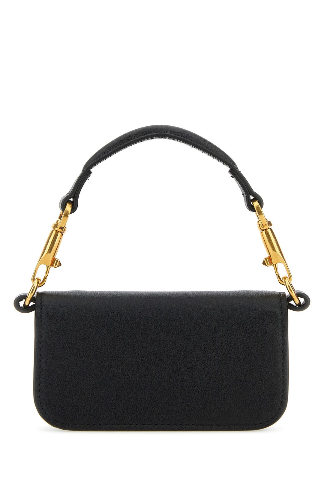 Black leather LocÃ² handbag