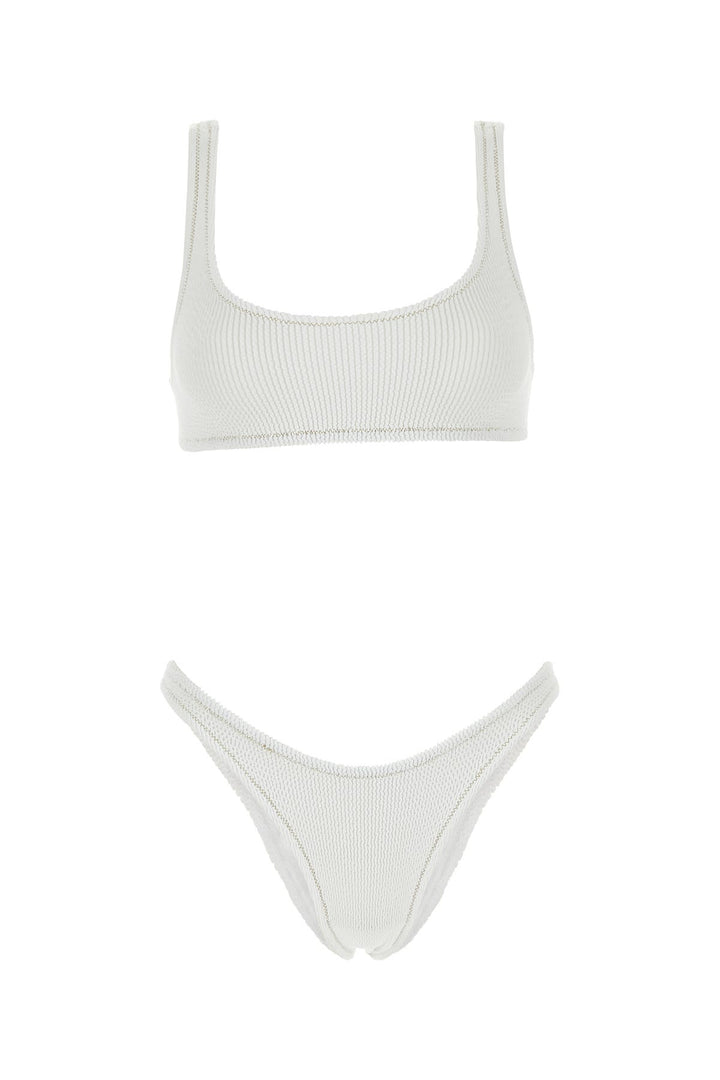 White stretch nylon Ginny bikini