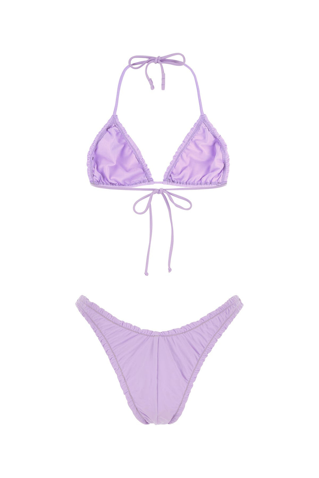 Lilac stretch nylon bikini