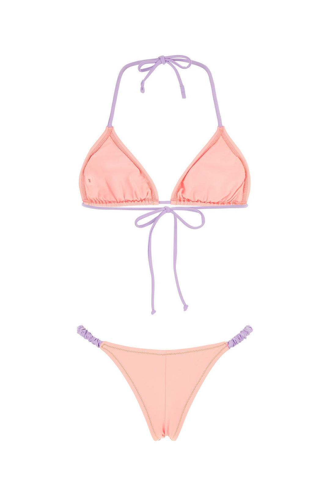 Two-tone stretch nylon bikini