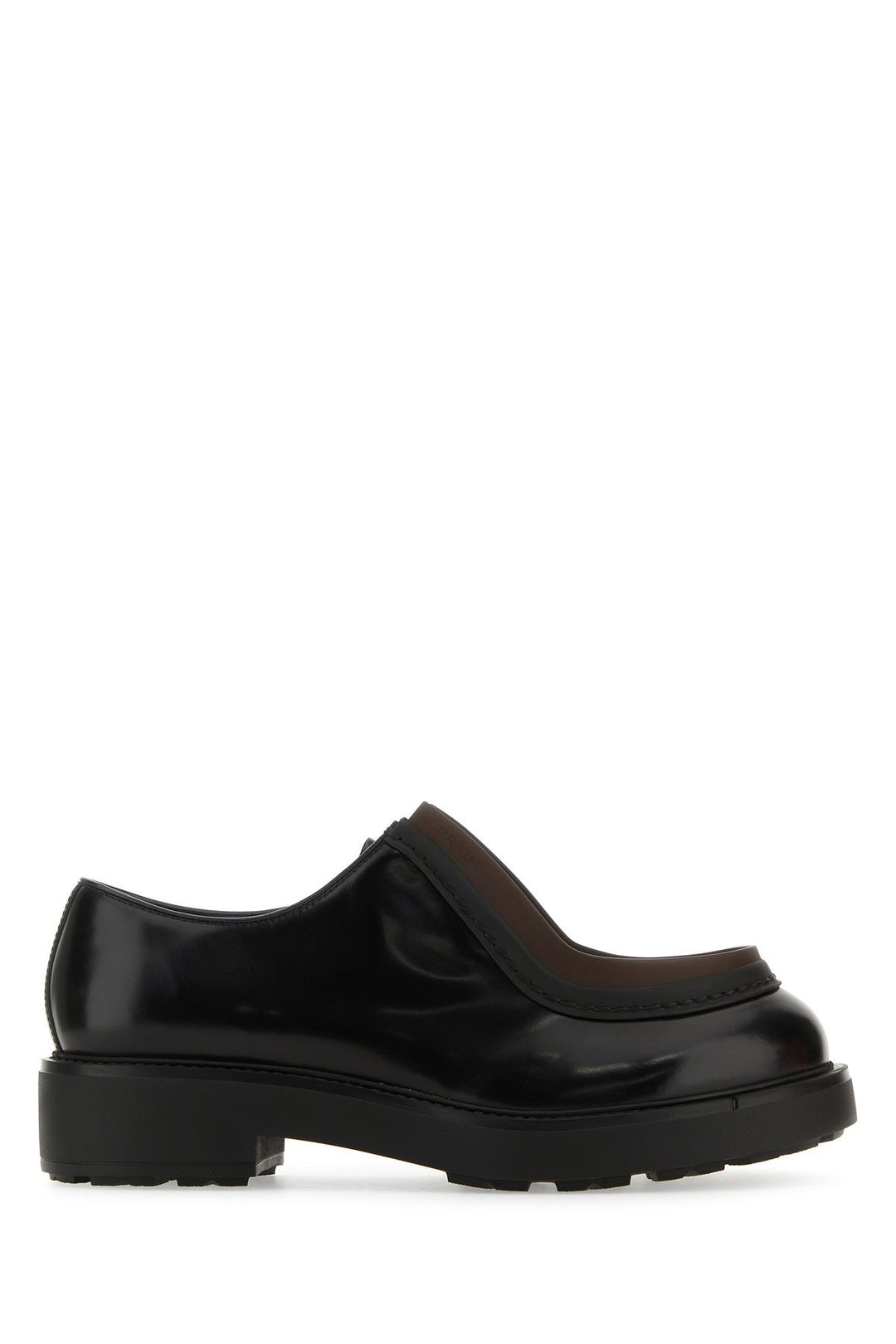 Black leather Diapason lace-up shoes