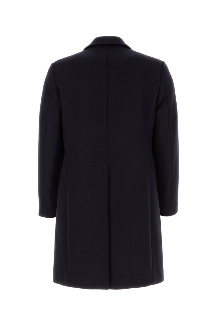 Midnight blue wool blend coat