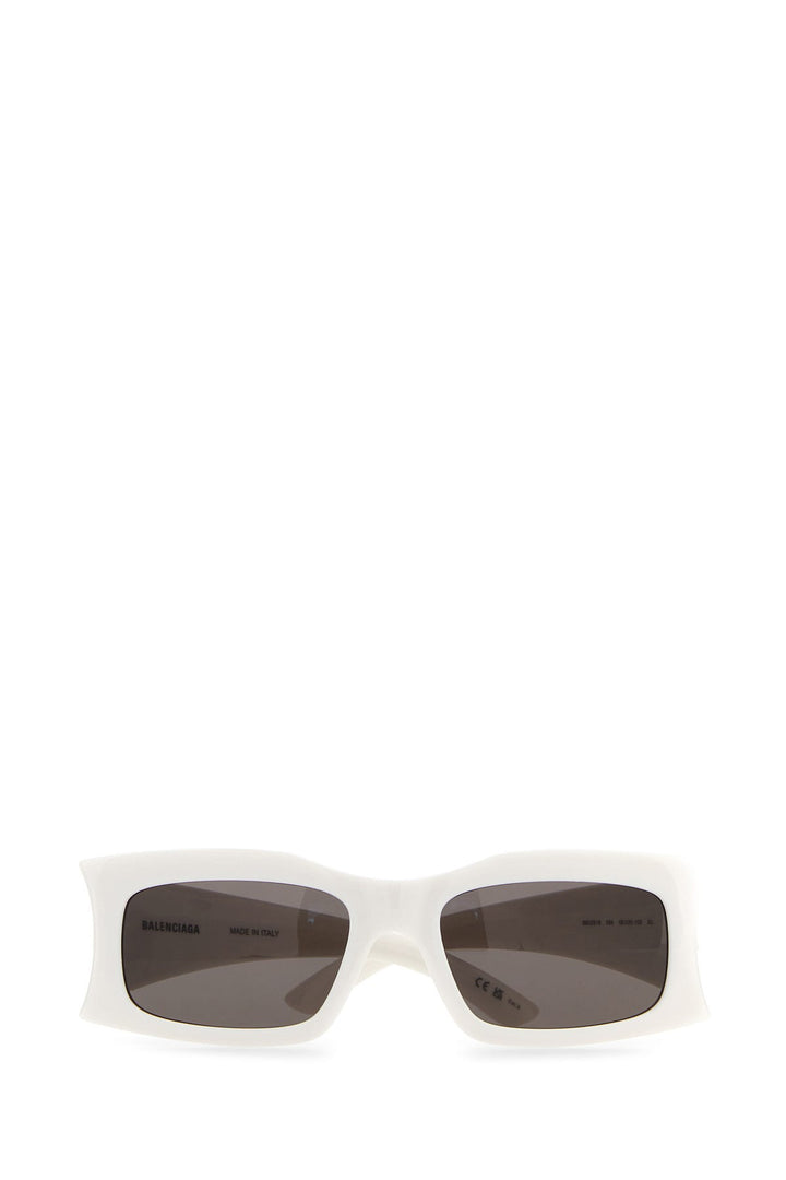 White acetate sunglasses