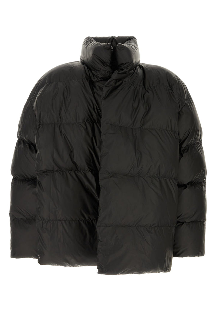 Black nylon padded jacket