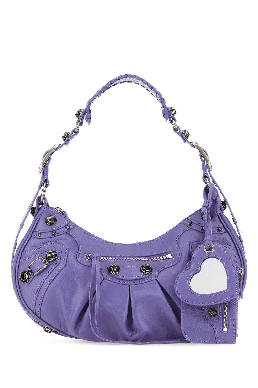 Light purple leather Le Cagole S shoulder bag