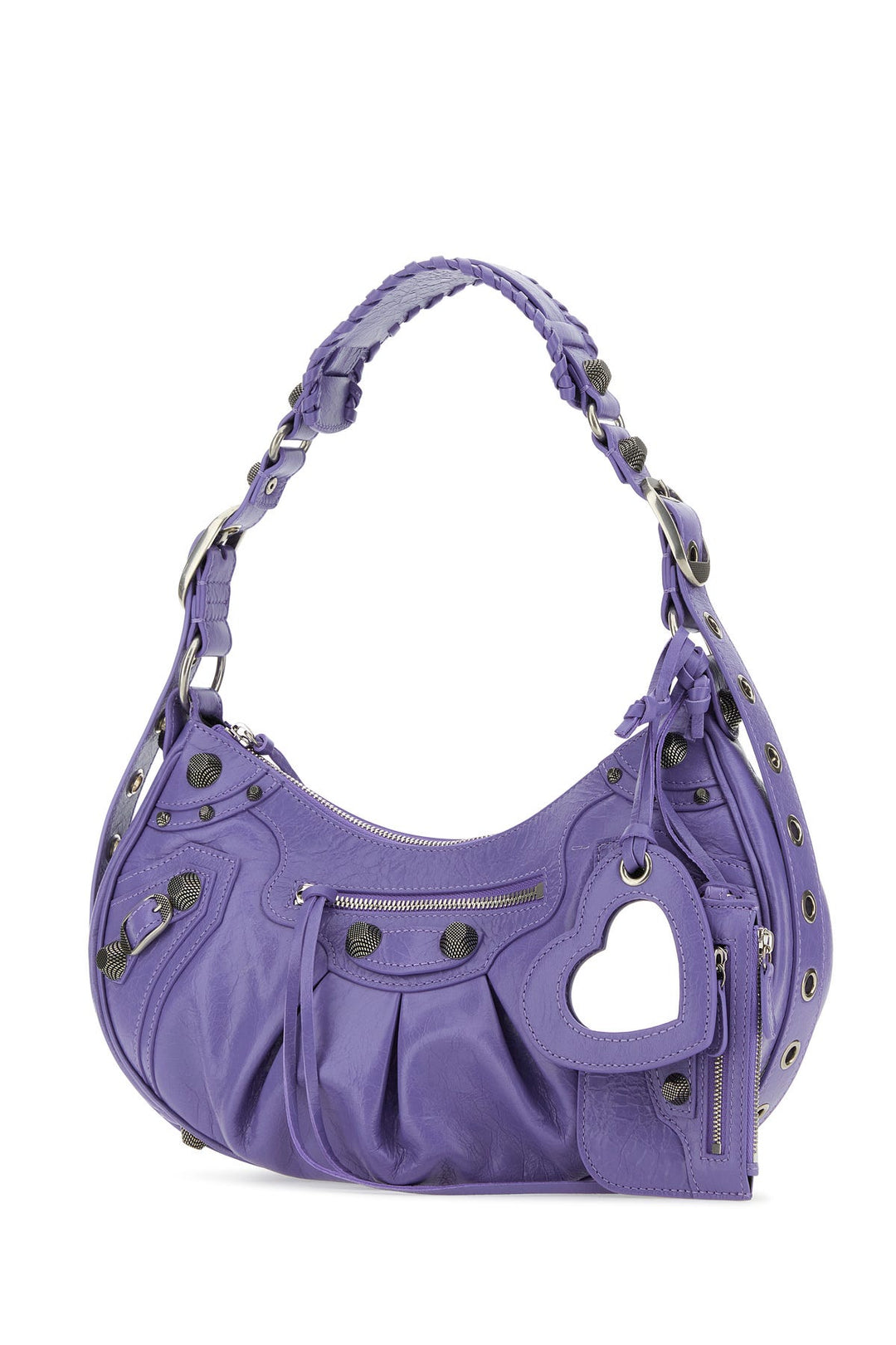 Light purple leather Le Cagole S shoulder bag