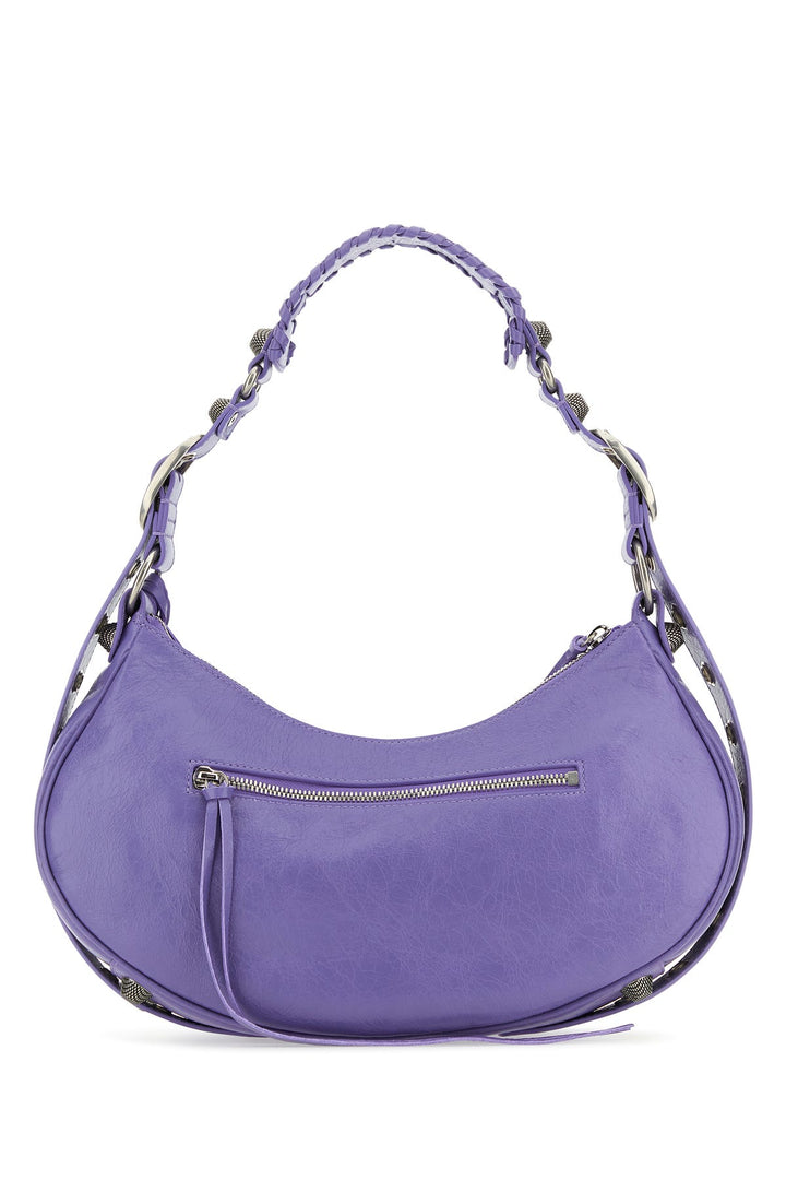 Light purple leather Le Cagole S shoulder bag