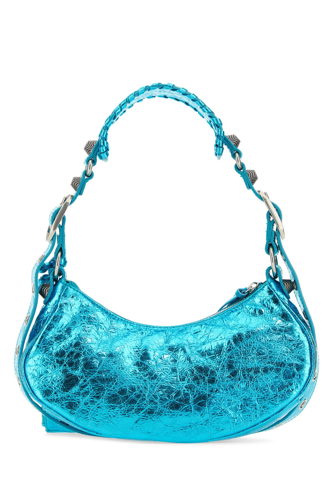 Turquoise nappa leather Le Cagole XS shoulder bag