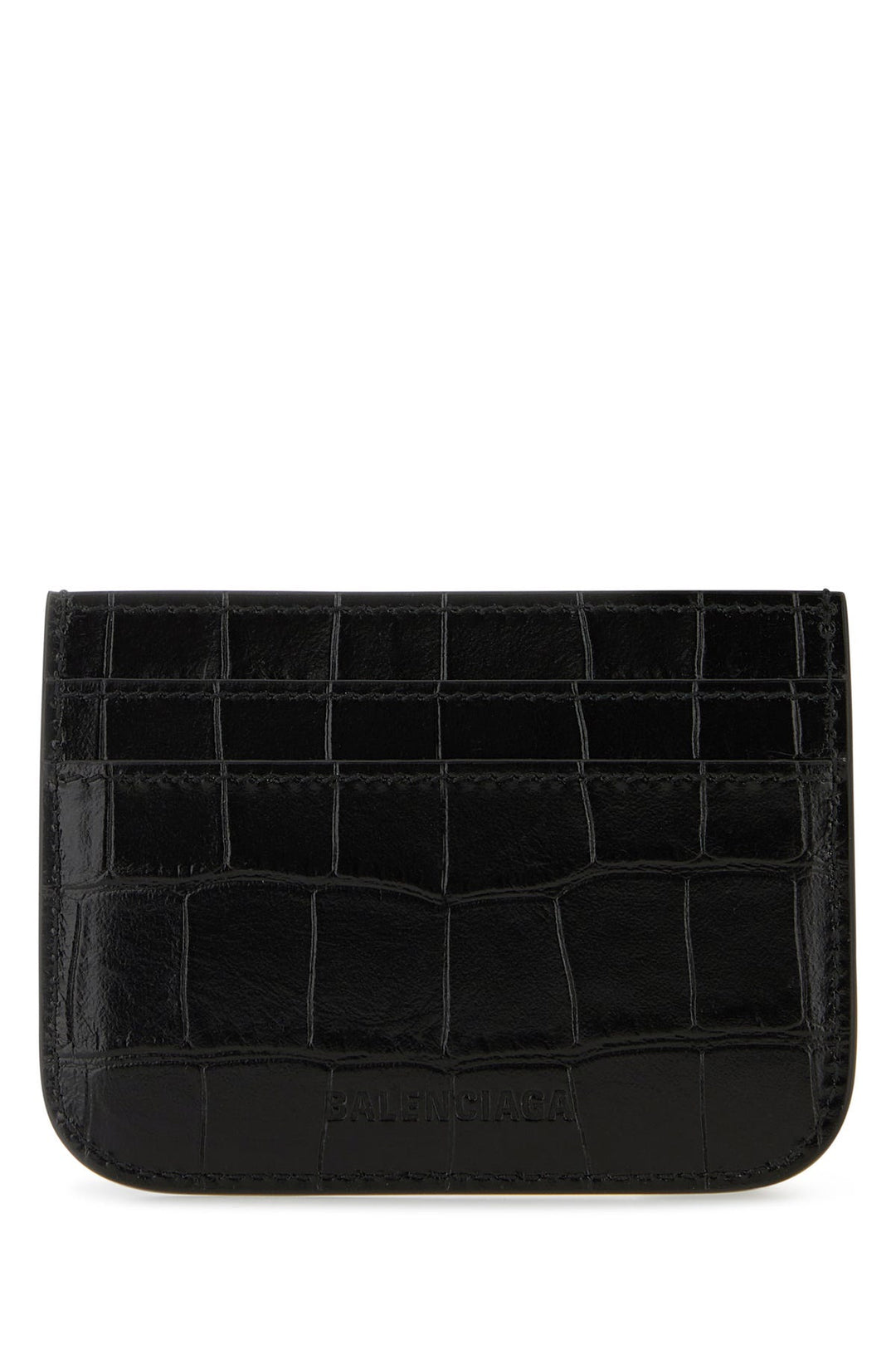 Black leather Le Cagole card holder