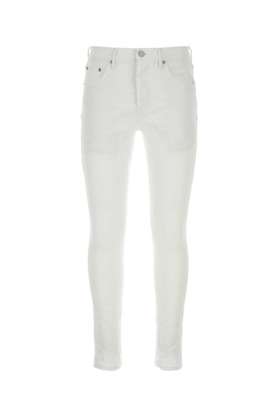 White stretch denim jeans