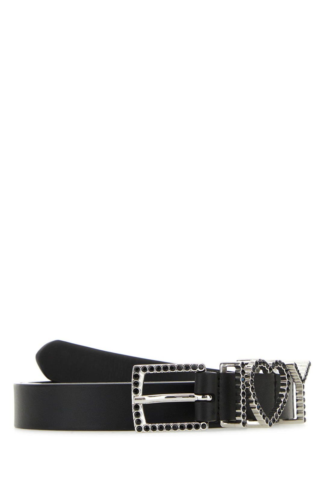 Black leather belt